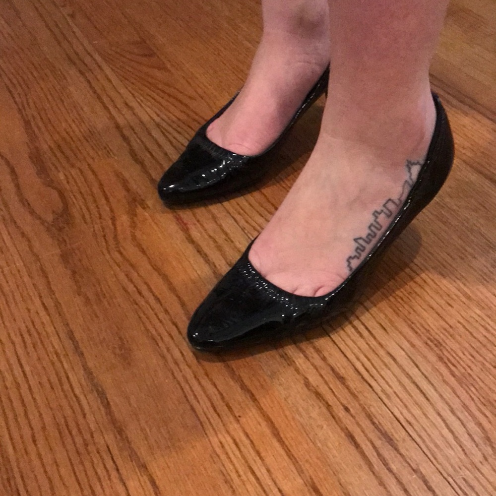 Prada patent leather kitten heels